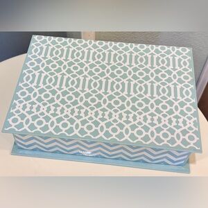 Blue and White Decorative Storage Box